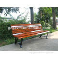 2013 hot sale galvanized metal garden bench with wood slats